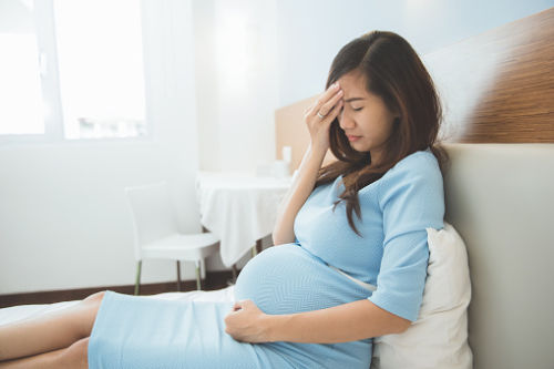 Pregnant Woman with Listeriosis Feeling Sick