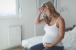 Pregnant woman suffering from preeclampsia