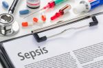 The diagnosis Sepsis written on a clipboard
